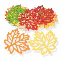 Ażurowe liście klonu z filcu – dekoracja sali i okna, 20 szt.